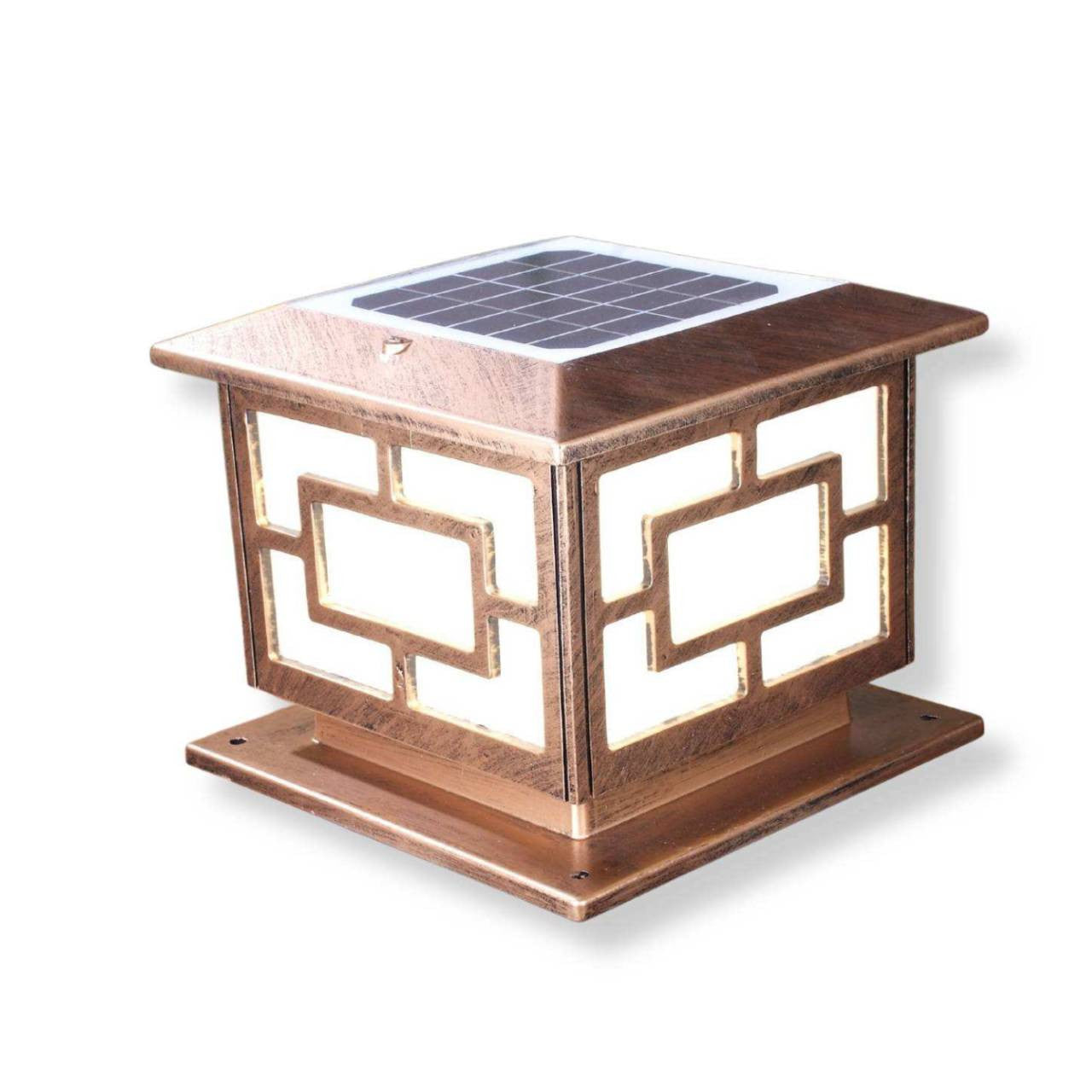 Yard Bright Premium Solar Fence Pillar Light GBT9016