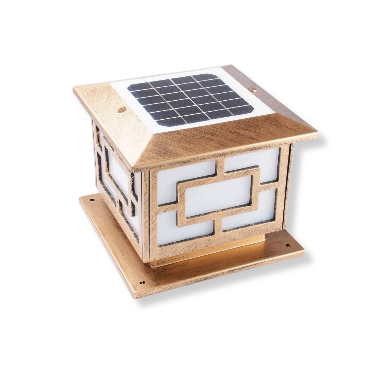 Yard Bright Premium Solar Fence Pillar Light GBT9016