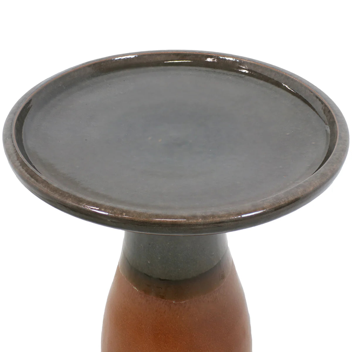 Sunnydaze 18" Glazed Ceramic Outdoor Bird Bath