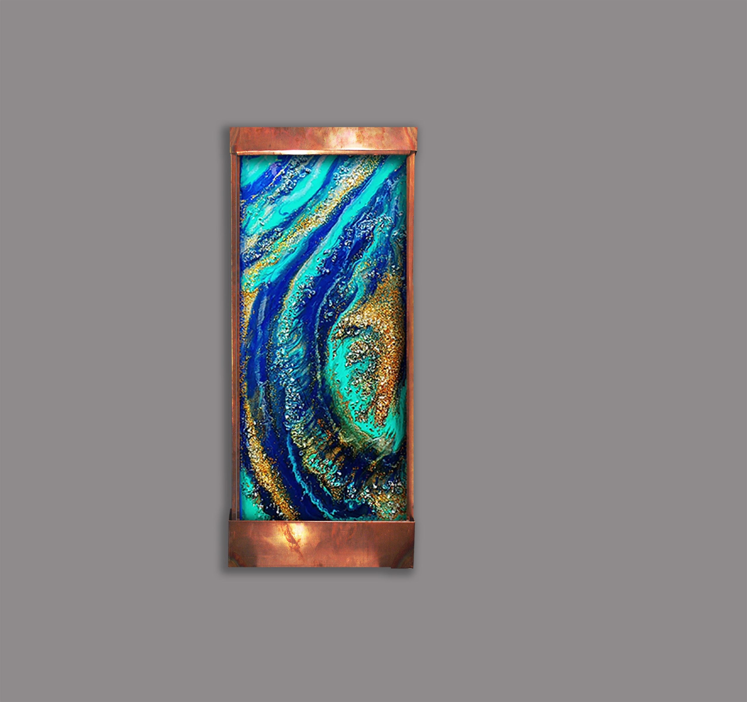 Cameron Harvey Geode 48″ H x 22″ W Indoor Wall Fountain
