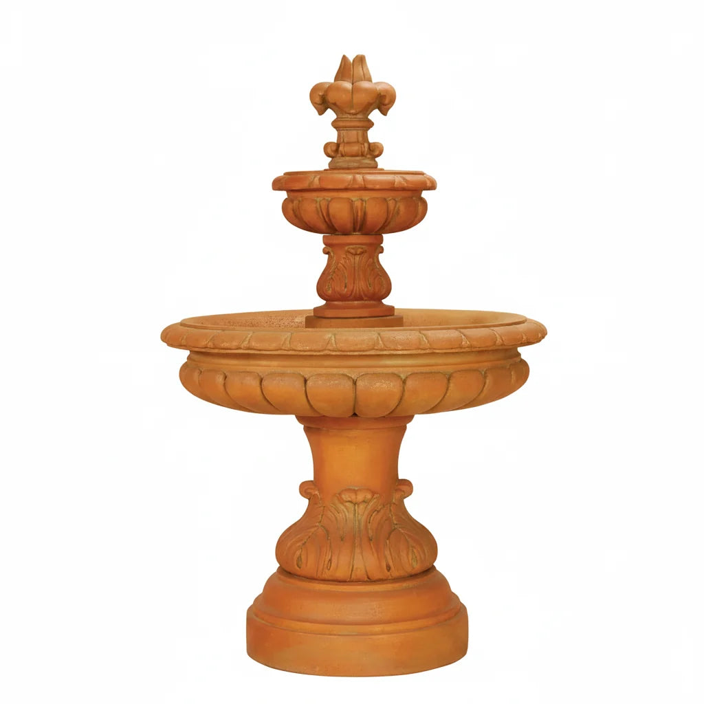 Giannini Garden Giglio Two Tier Outdoor Water Fountain 1276