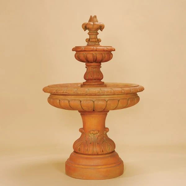 Giannini Garden Giglio Two Tier Outdoor Water Fountain 1276