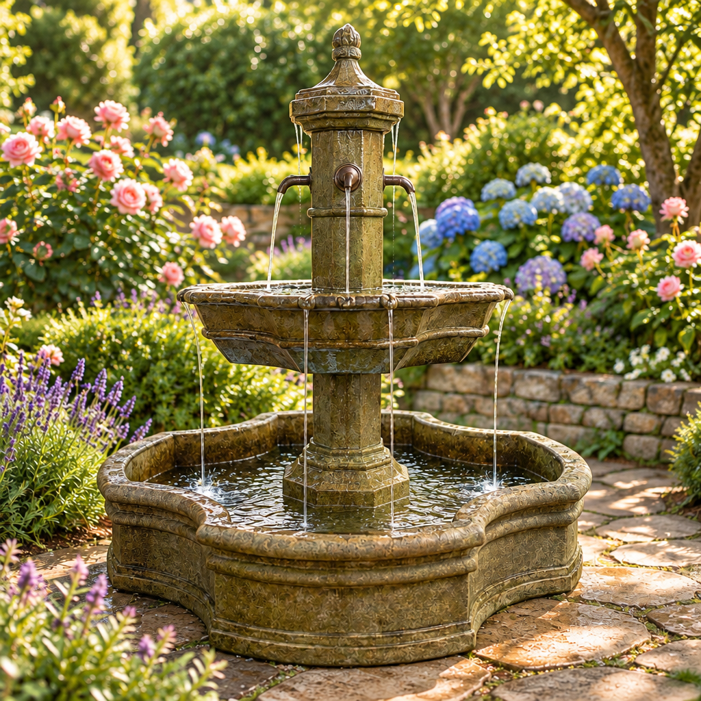 Giannini Garden Grand Roubaix Pond Fountain for Rustic Spouts 1725C