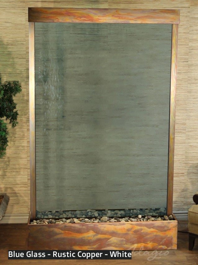 Adagio Grandeur River 96” H x 60” W Indoor Water Floor Fountain GRC1050 (Centered In Base)