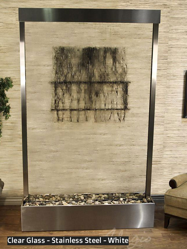 Adagio Grandeur River 96” H x 60” W Indoor Water Floor Fountain GRC1050 (Centered In Base)