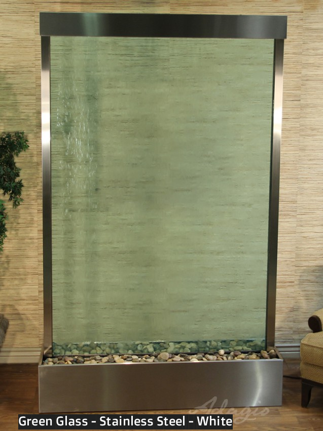 Adagio Grandeur River 96” H x 60” W Indoor Water Floor Fountain GRC1050 (Centered In Base)