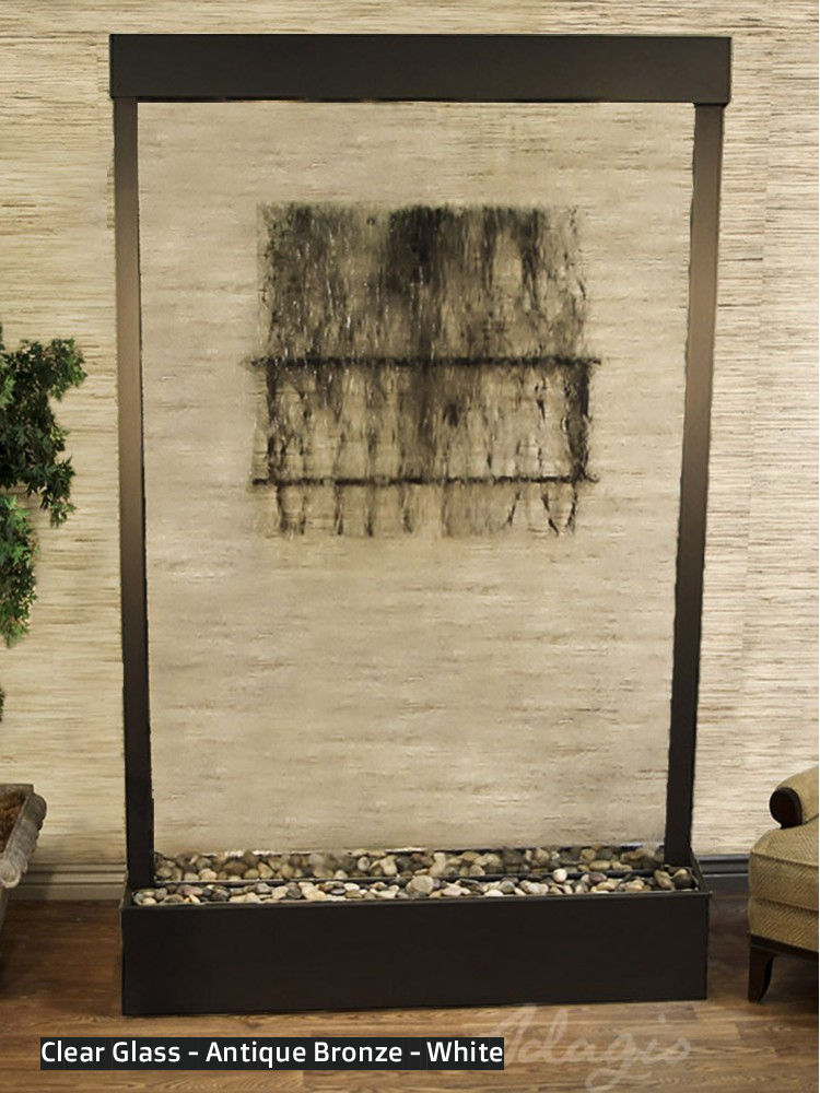 Adagio Grandeur River 96” H x 60” W Indoor Water Floor Fountain GRC1050 (Centered In Base)