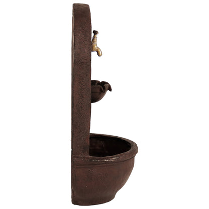 Sunnydaze 26" H Messina Solar Wall Fountain with Battery Backup