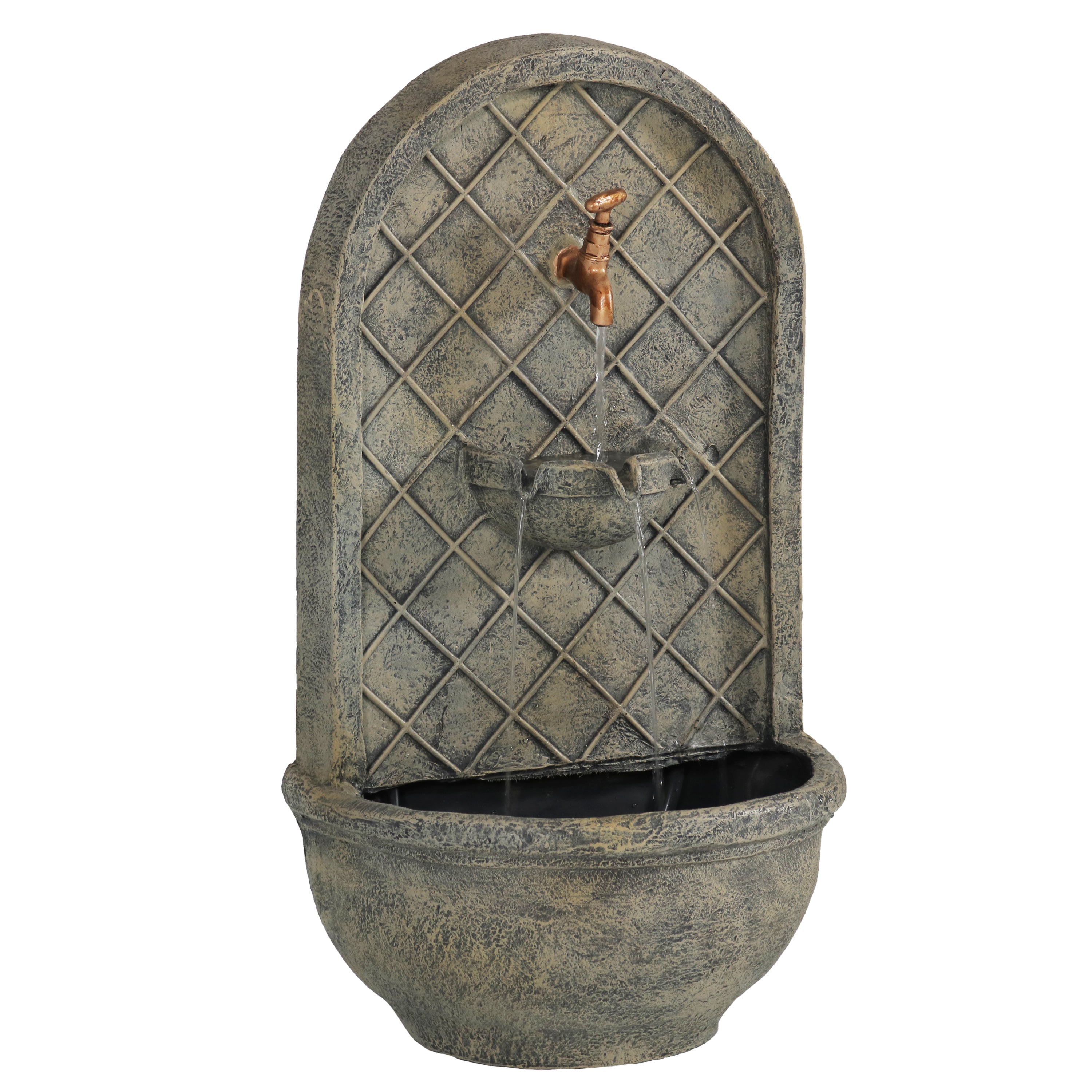 Sunnydaze 26" H Messina Solar Wall Fountain