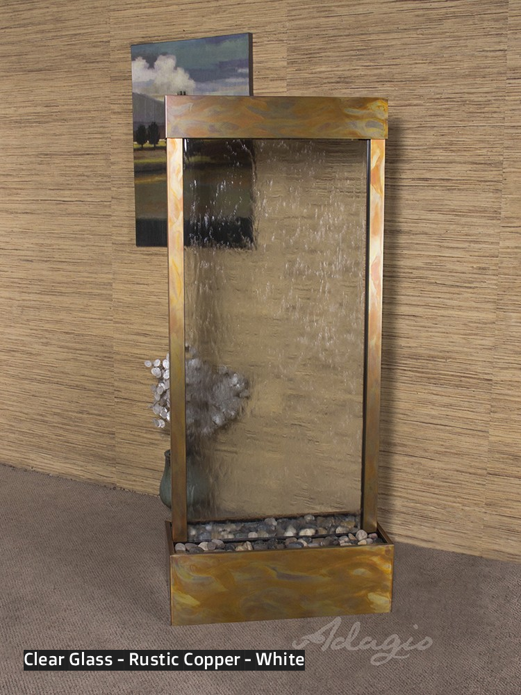 Adagio Harmony River 70” H x 31” W Indoor Water Floor Fountain HRC1050 (Centered In Base)