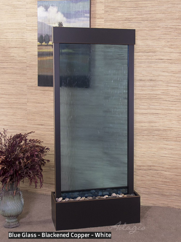 Adagio Harmony River 70” H x 31” W Indoor Water Floor Fountain HRC1050 (Centered In Base)