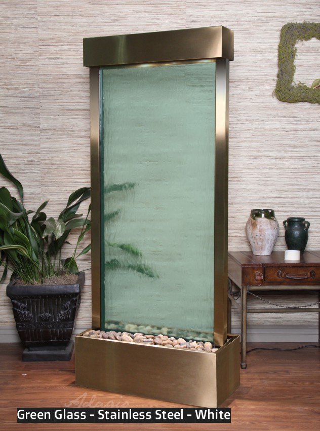 Adagio Harmony River 70” H x 31” W Indoor Water Floor Fountain HRC1050 (Centered In Base)