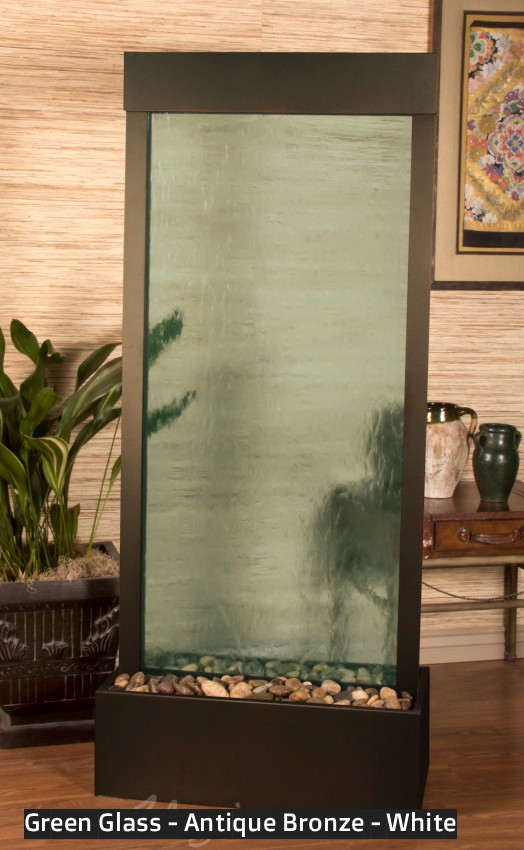 Adagio Harmony River 70” H x 31” W Indoor Water Floor Fountain HRC1050 (Centered In Base)