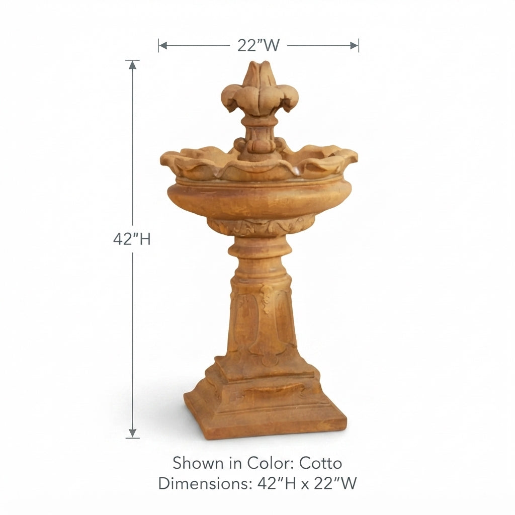 Giannini Garden Rialto Garden Outdoor Water Fountain 1624