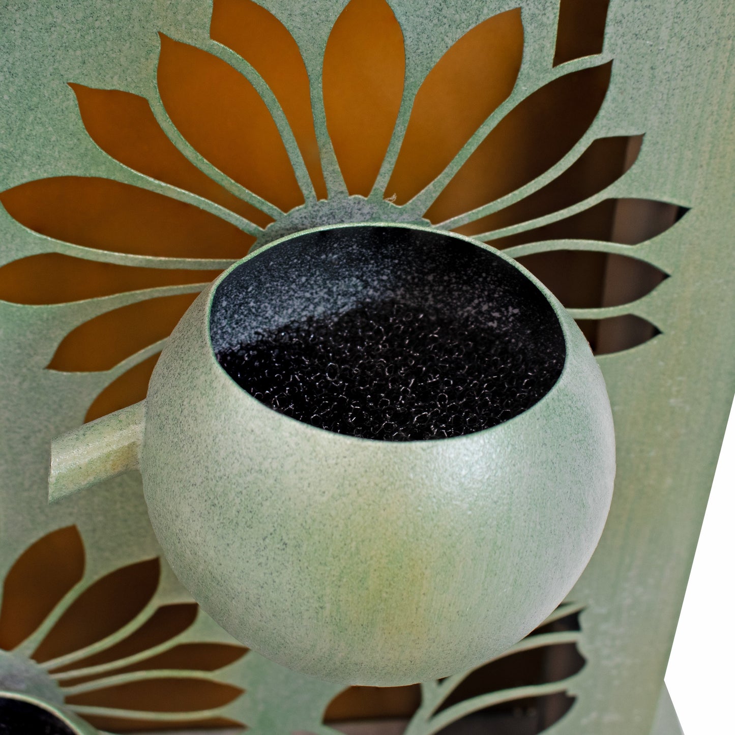 Sunnydaze 48.5" Sunflower Fields Outdoor Water Fountain with Lights