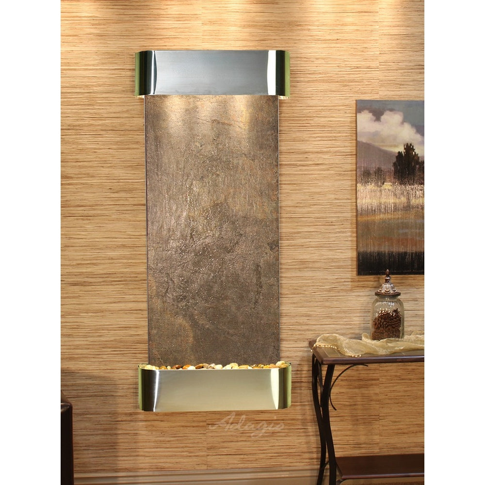 Adagio Inspiration Falls 69"H x 30"W Indoor Wall Fountain
