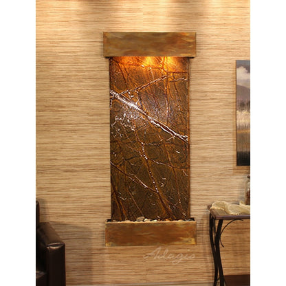 Adagio Inspiration Falls 69"H x 30"W Indoor Wall Fountain