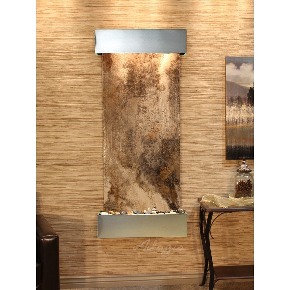 Adagio Inspiration Falls 69"H x 30"W Indoor Wall Fountain