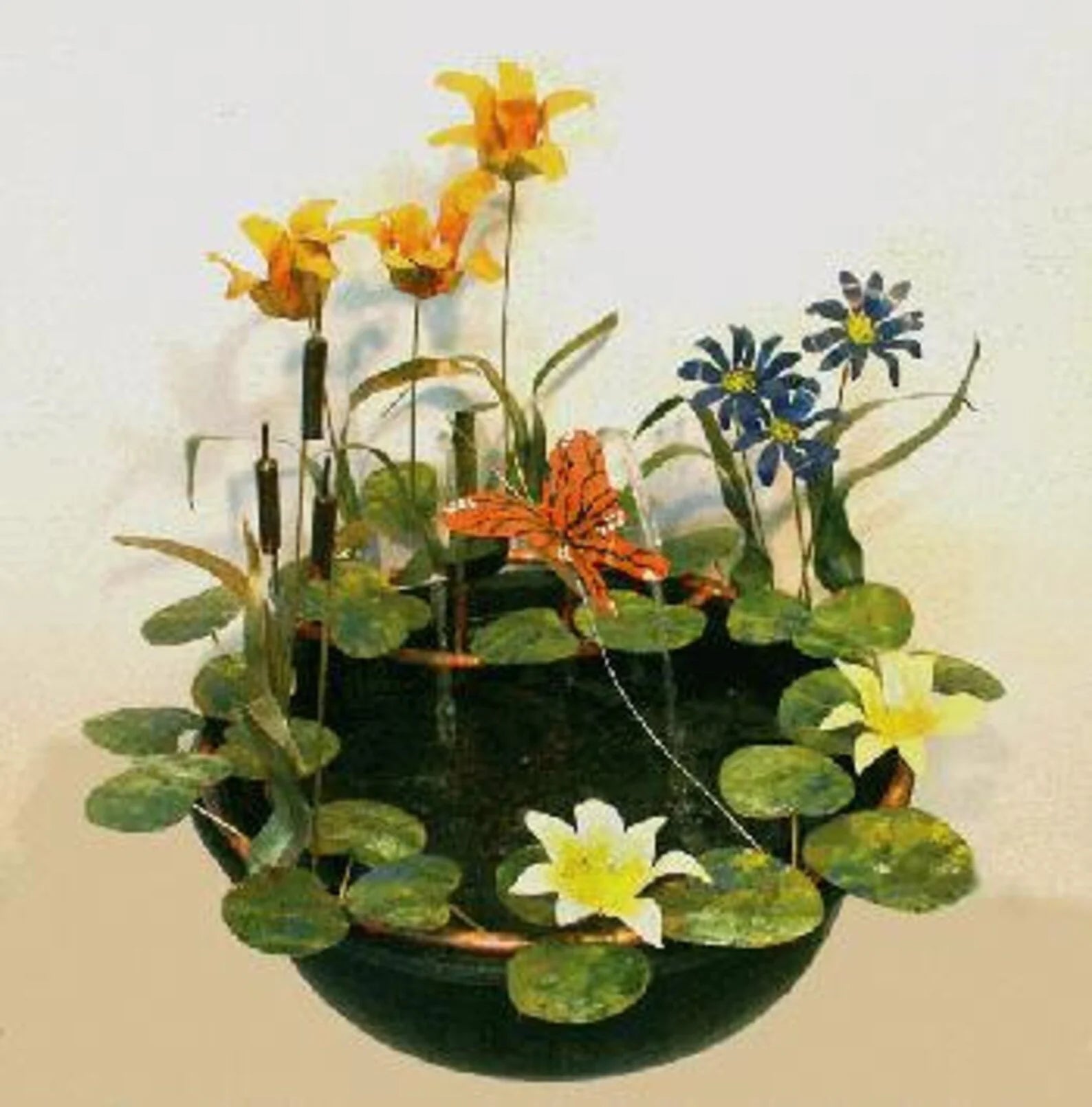 Cameron Harvey Tiger Lily 22" H Outdoor Floor Fountain