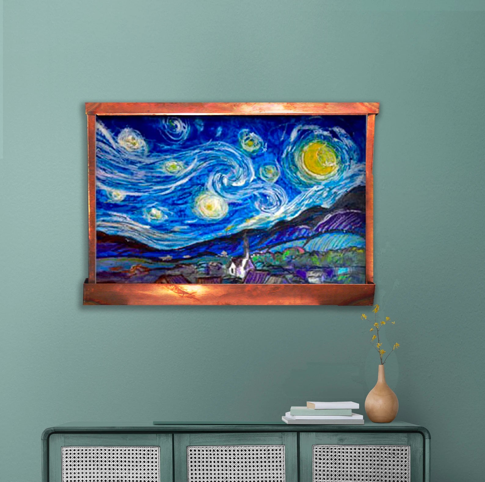 Cameron Harvey Starry Night 36″ H x 48″ W Indoor Wall Fountain