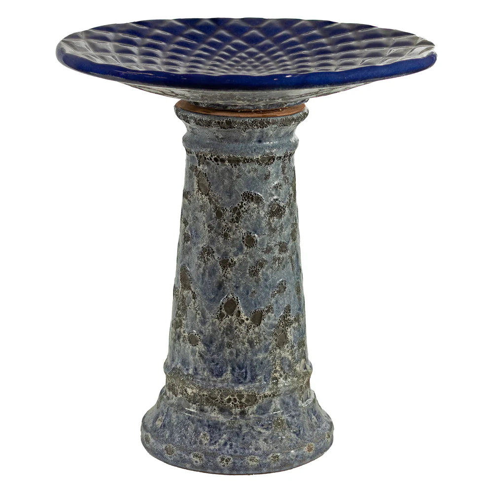 Sunnydaze Rennes 22.5" H Outdoor Ceramic Bird Bath
