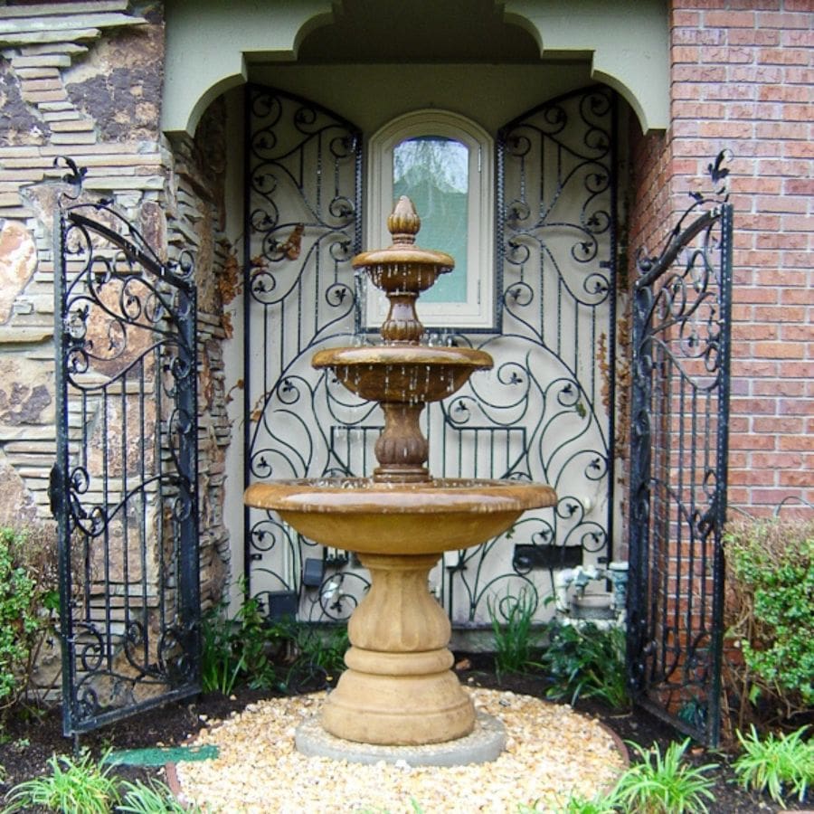 Giannini Garden Isola Three Tier Outdoor Water Fountain 1296