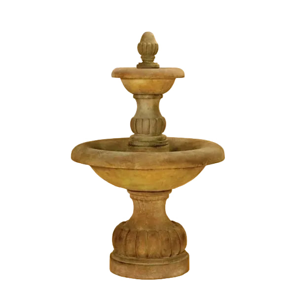Giannini Garden Isola Two Tier Outdoor Water Fountain 1294