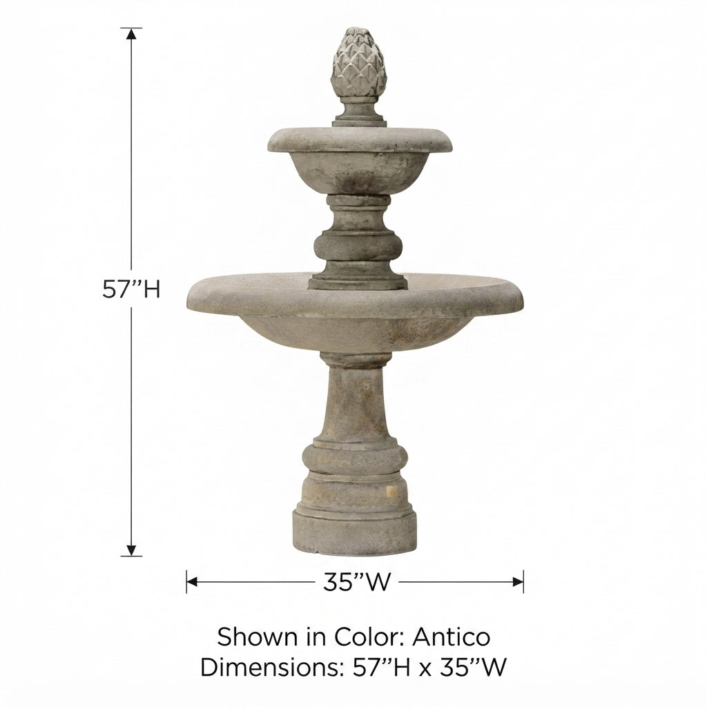 Giannini Garden Newcastle Cast Stone Outdoor Fountain 1171
