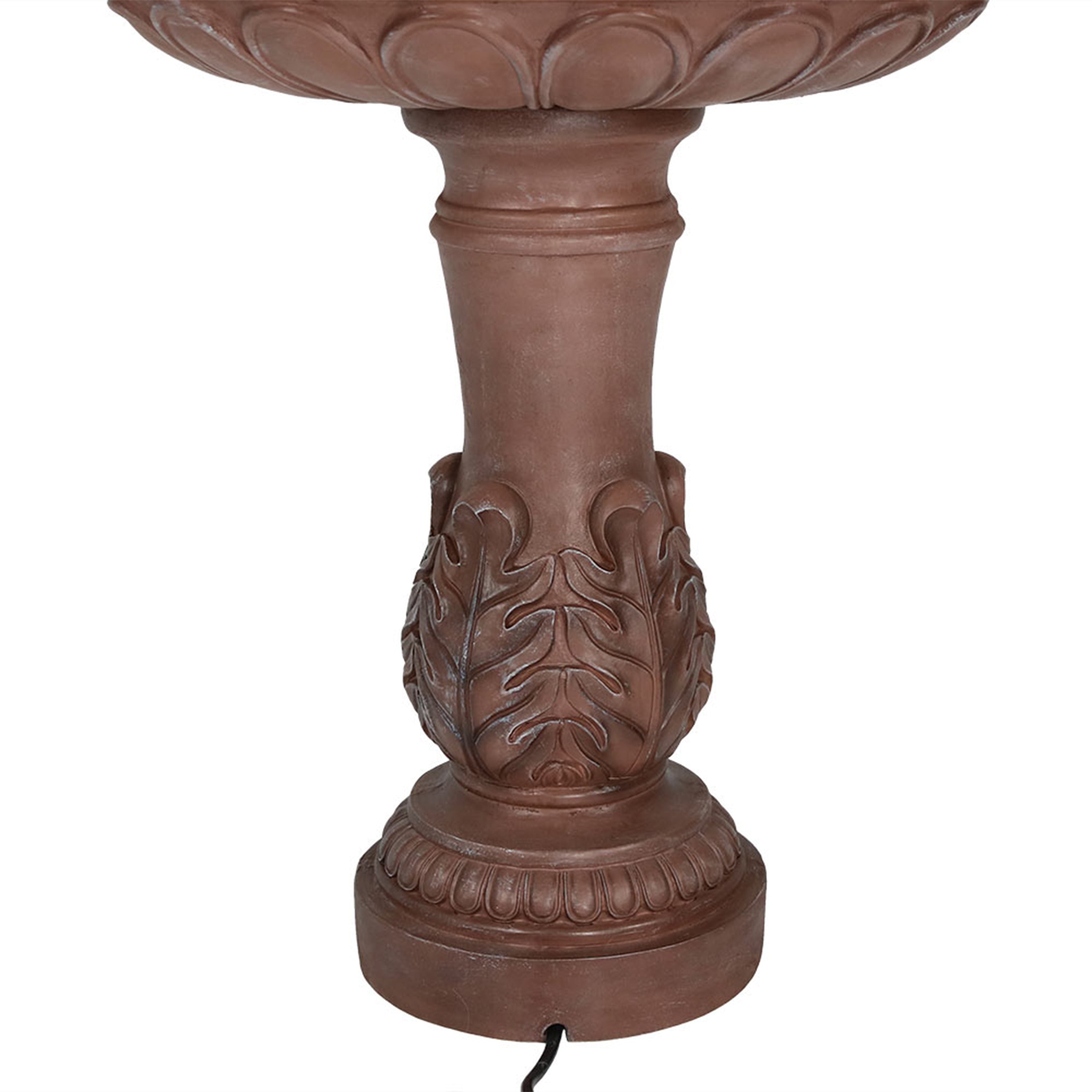 Sunnydaze 43" H 3-Tier Dove Pair Outdoor Water Fountain