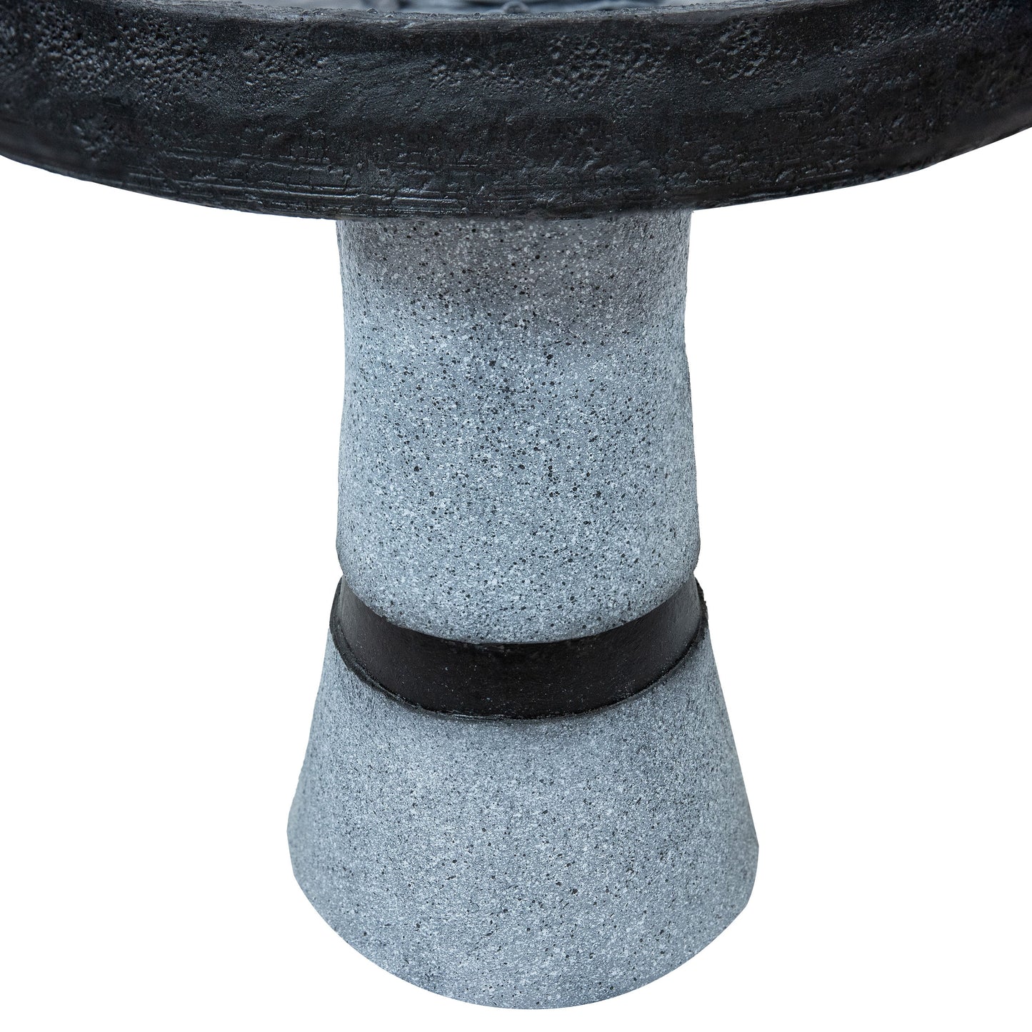 Sunnydaze 29.5" Contemporary 2-Tone Outdoor Water Fountain with Light