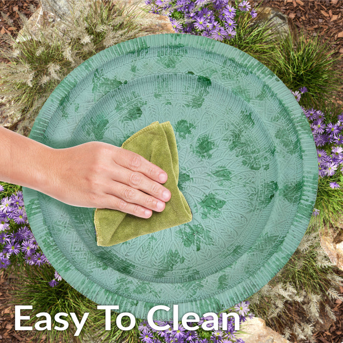 Sunnydaze Backyard Beauty 18" H Metal Bird Bath