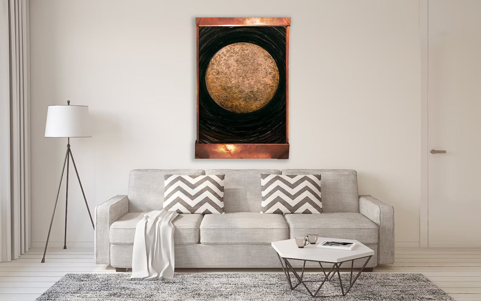 Cameron Harvey La Luna Galaxy Indoor Wall Fountain