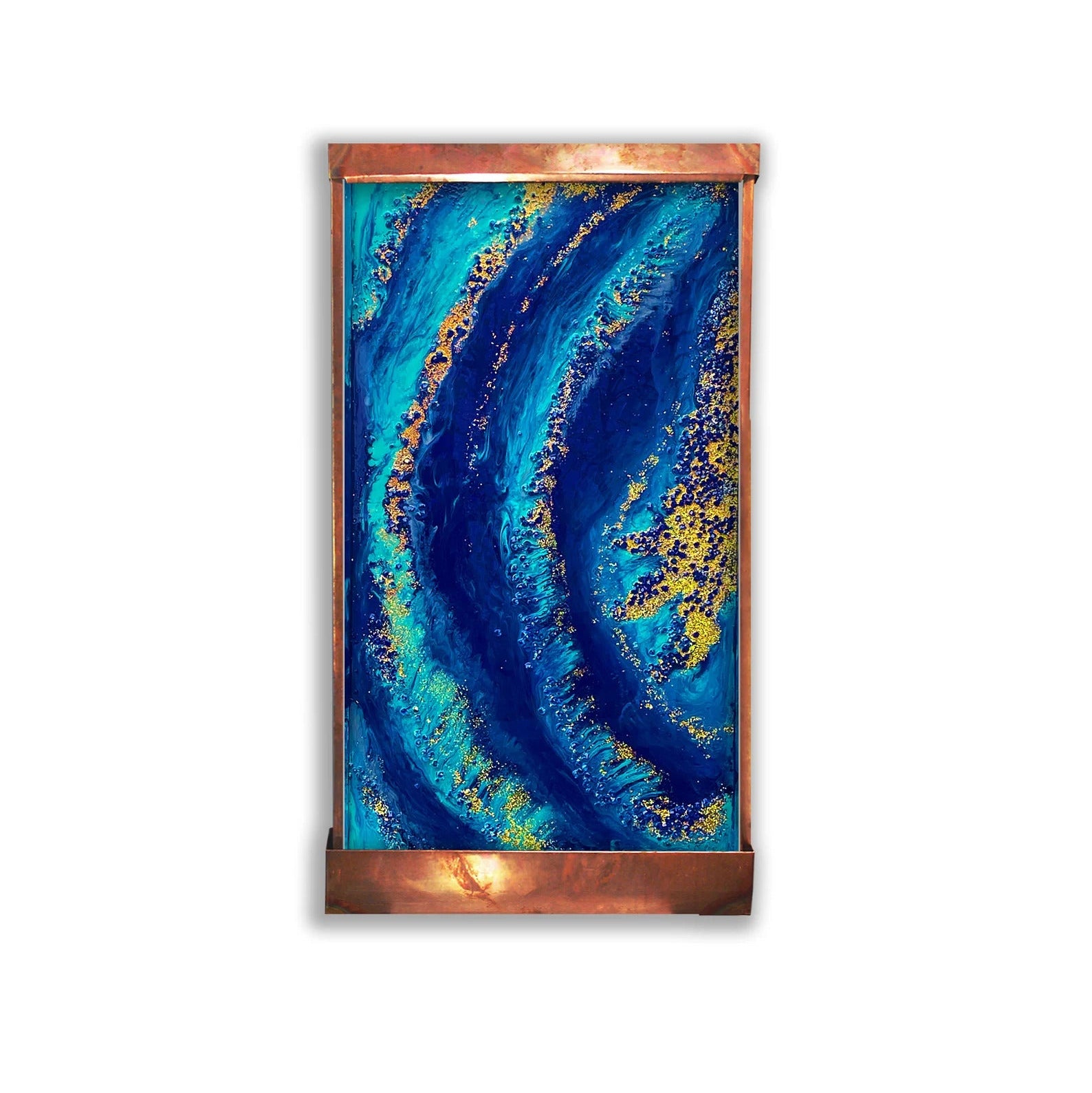 Cameron Harvey Large Geode 7′ H x 4′ W Indoor Wall Fountain