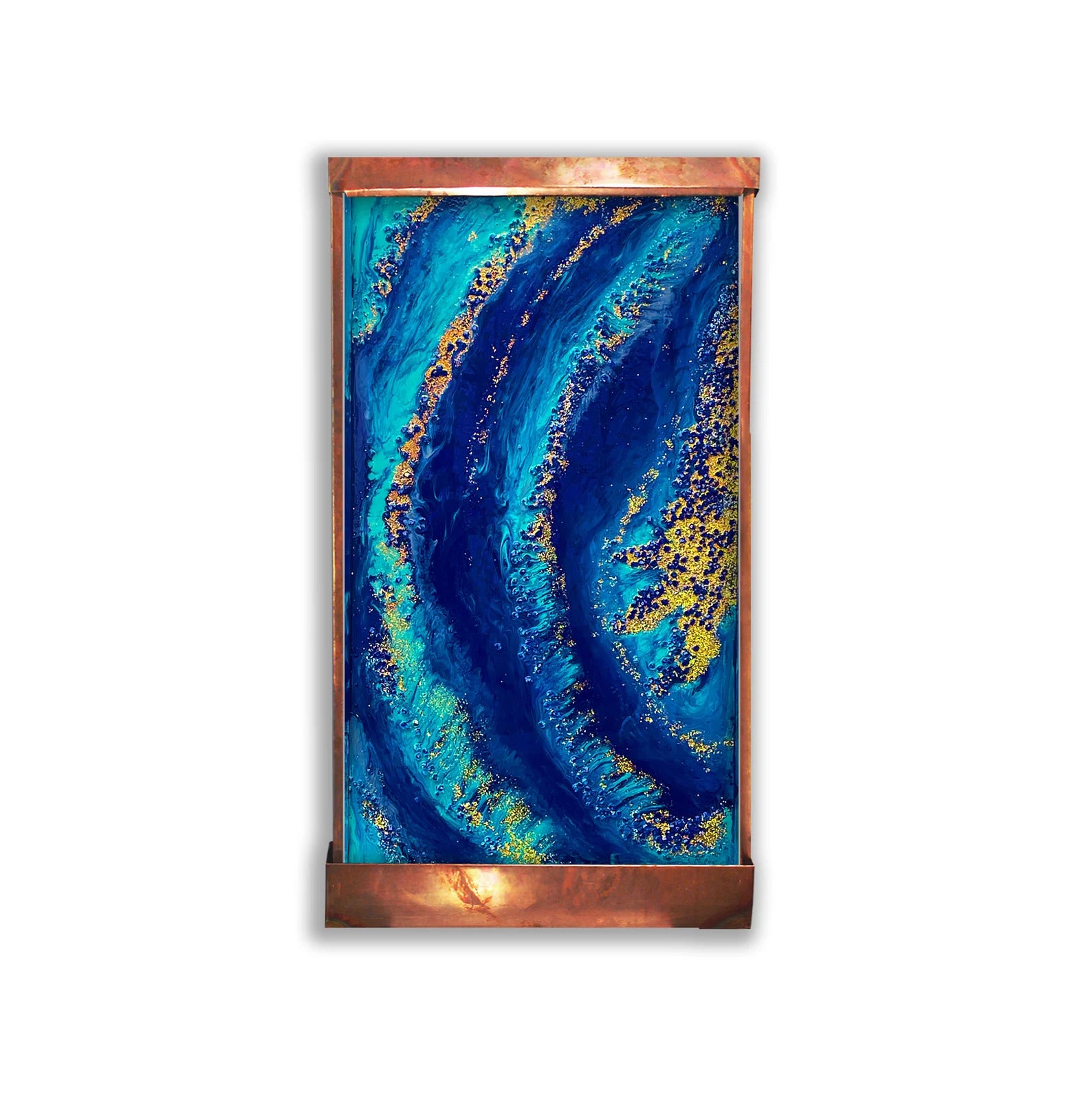 Cameron Harvey Large Geode 7′ H x 4′ W Indoor Wall Fountain