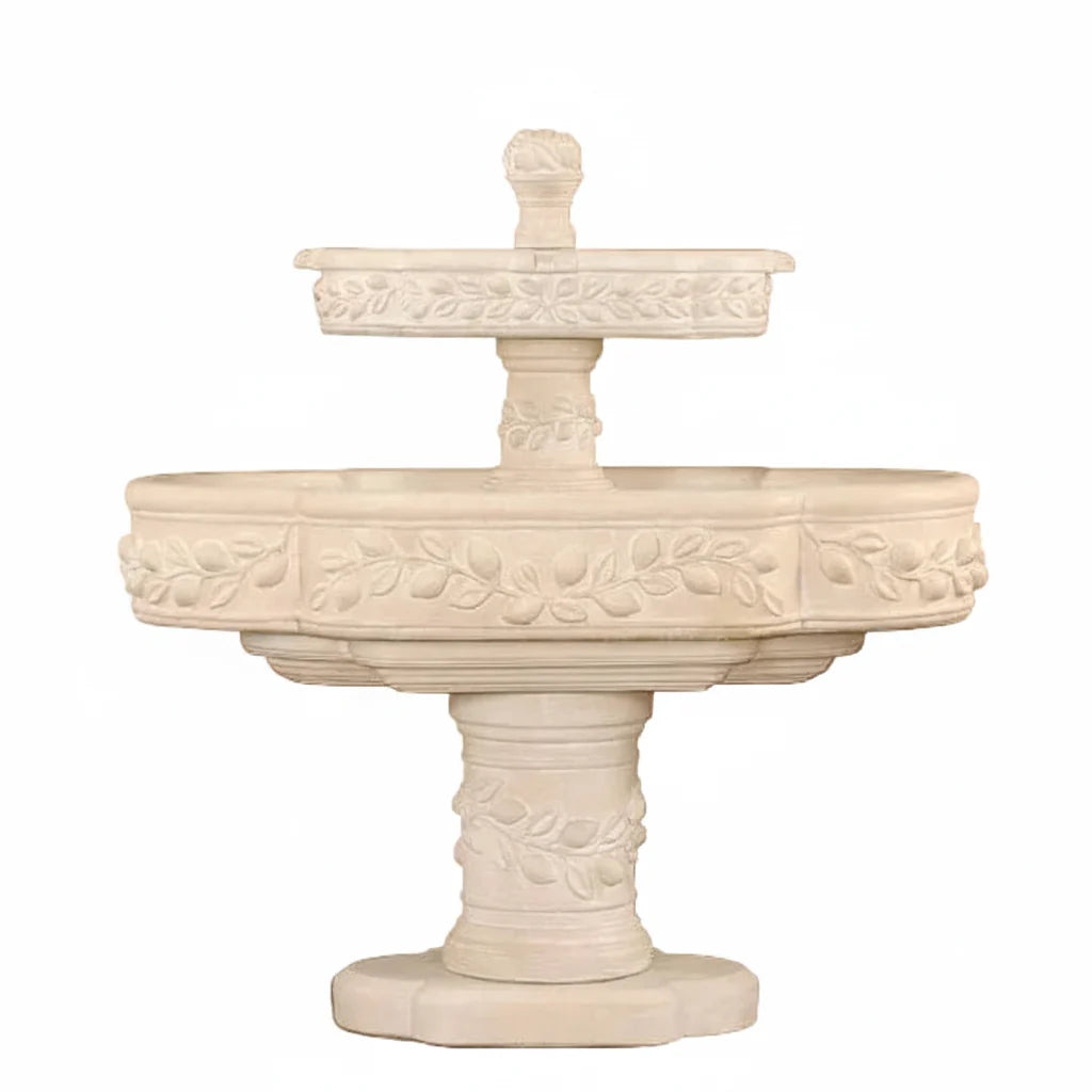 Giannini Garden Limoni Romani Two Tier Outdoor Water Fountain 1127