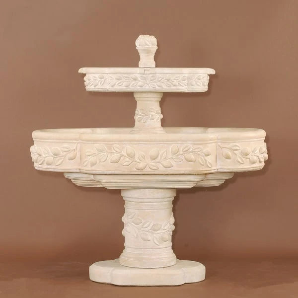 Giannini Garden Limoni Romani Two Tier Outdoor Water Fountain 1127