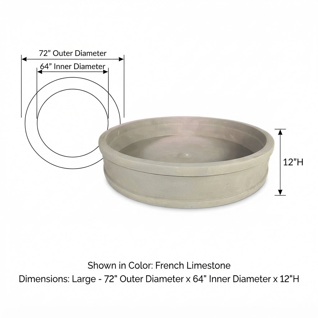 Giannini Garden Malibu One-Piece Fountain Basin