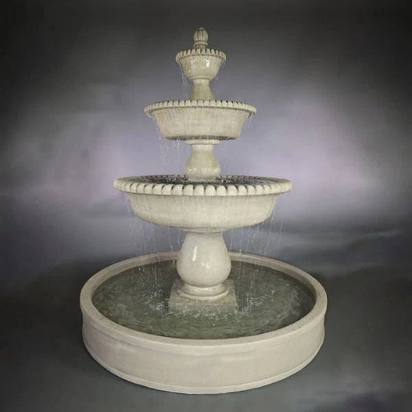 Giannini Garden Malibu Three Tier Outdoor Pond Fountain 1800