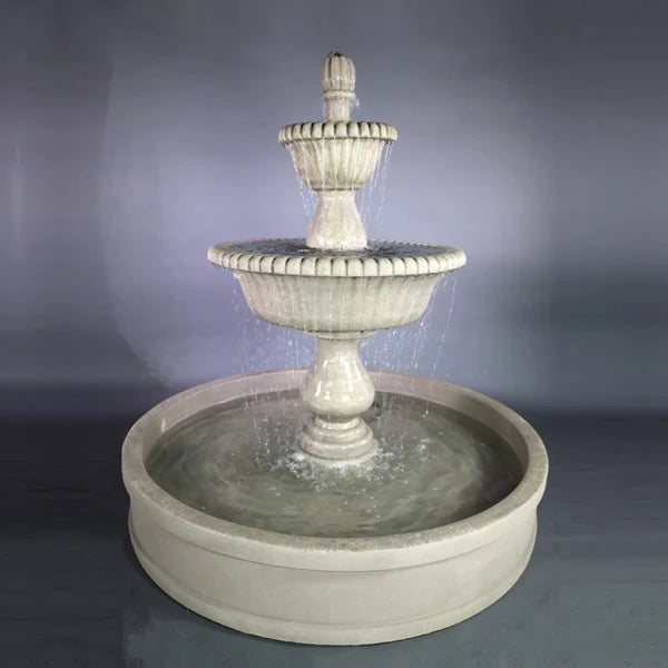Giannini Garden Malibu Two Tier Outdoor Pond Fountain 1798