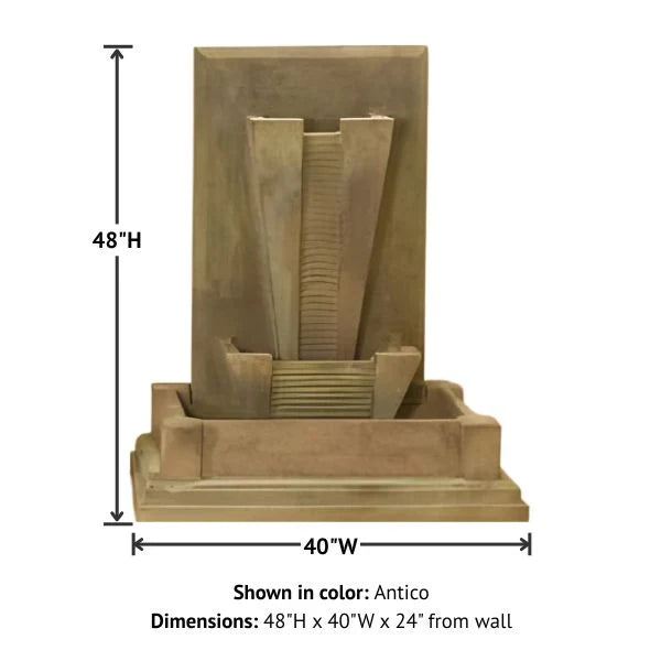 Giannini Garden Metro Outdoor Wall Fountain 1409