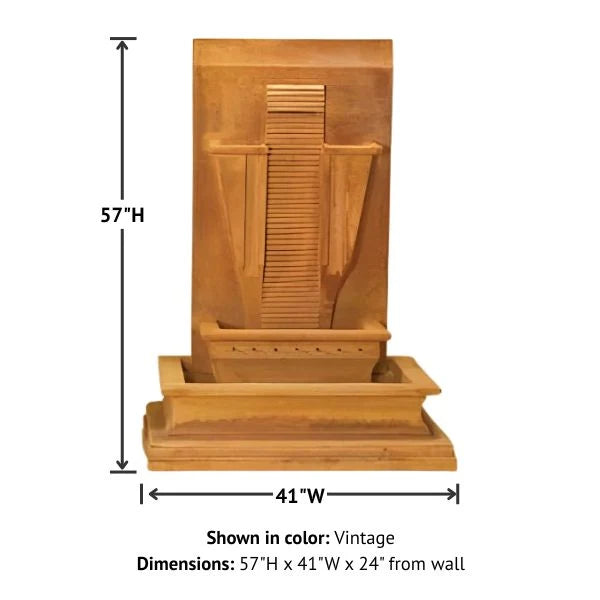 Giannini Garden Moderna Outdoor Wall Fountain 1407