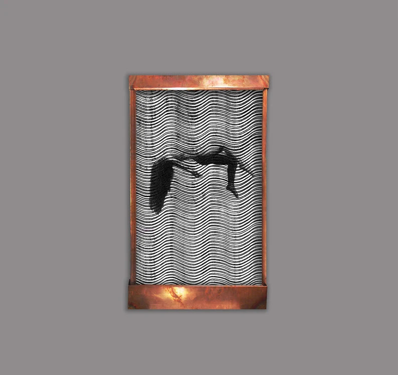 Cameron Harvey Monochromatic Dreams 48″ H x 28″ W Indoor Wall Fountain