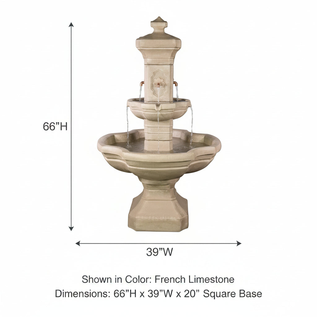 Giannini Garden Monterosso Outdoor Courtyard Fountain 1846C