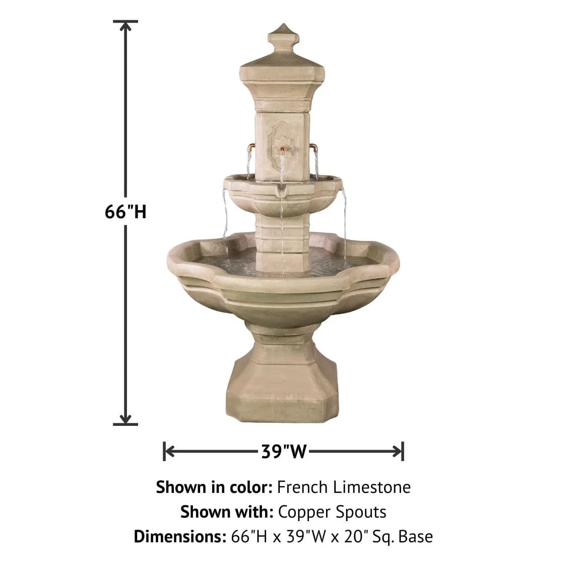 Giannini Garden Monterosso Outdoor Courtyard Fountain 1846C