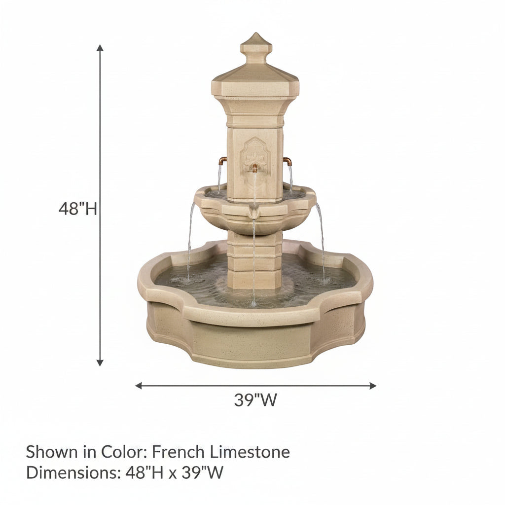 Giannini Garden Monterosso Outdoor Pond Fountain 1853