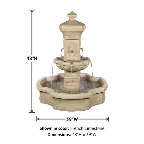 Giannini Garden Monterosso Outdoor Pond Fountain 1853