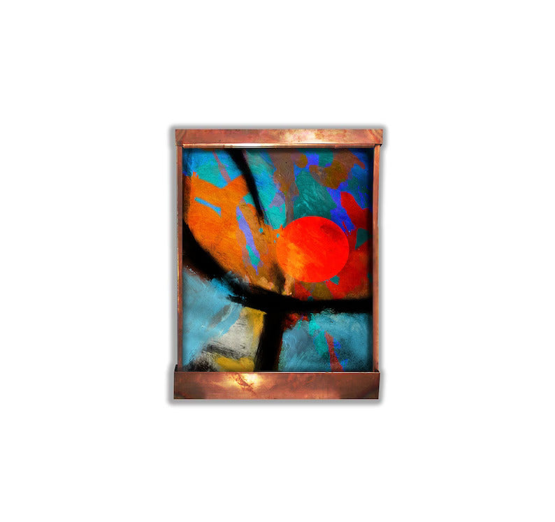 Cameron Harvey Crimson Moon 48″ H x 36″ W Indoor Wall Fountain