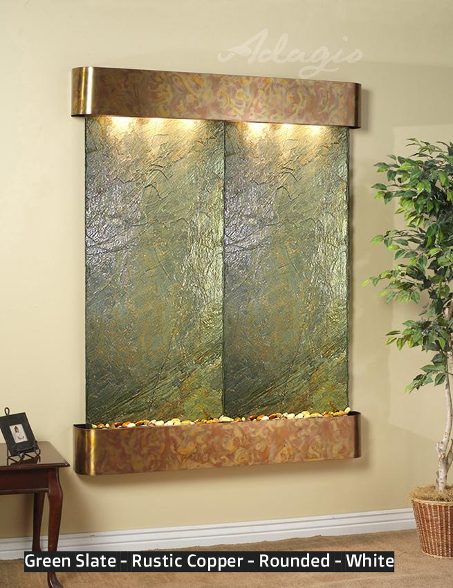Adagio Majestic River 69"H x 54"W Indoor Wall Fountain MRR1011