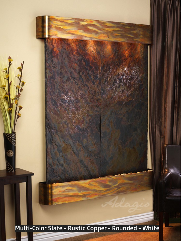 Adagio Majestic River 69"H x 54"W Indoor Wall Fountain MRR1011