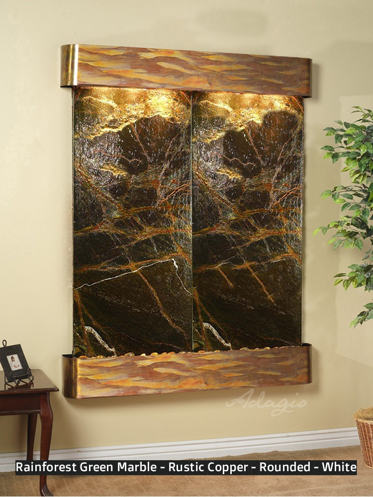 Adagio Majestic River 69"H x 54"W Indoor Wall Fountain MRR1011